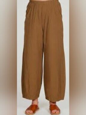 FLAX Cut Loose Pants S